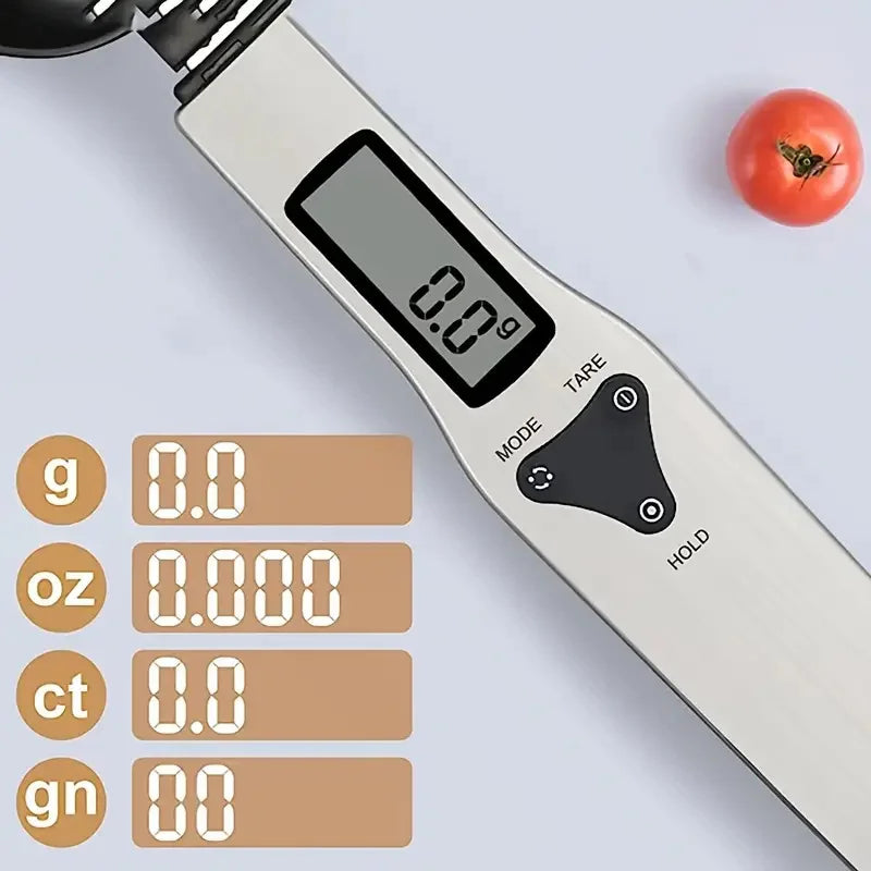 500/0.1 Digital Spoon Scale High-precision Switchable Stainless Steel Measuring Spoon Baking Food Electronic Kitchen Scale