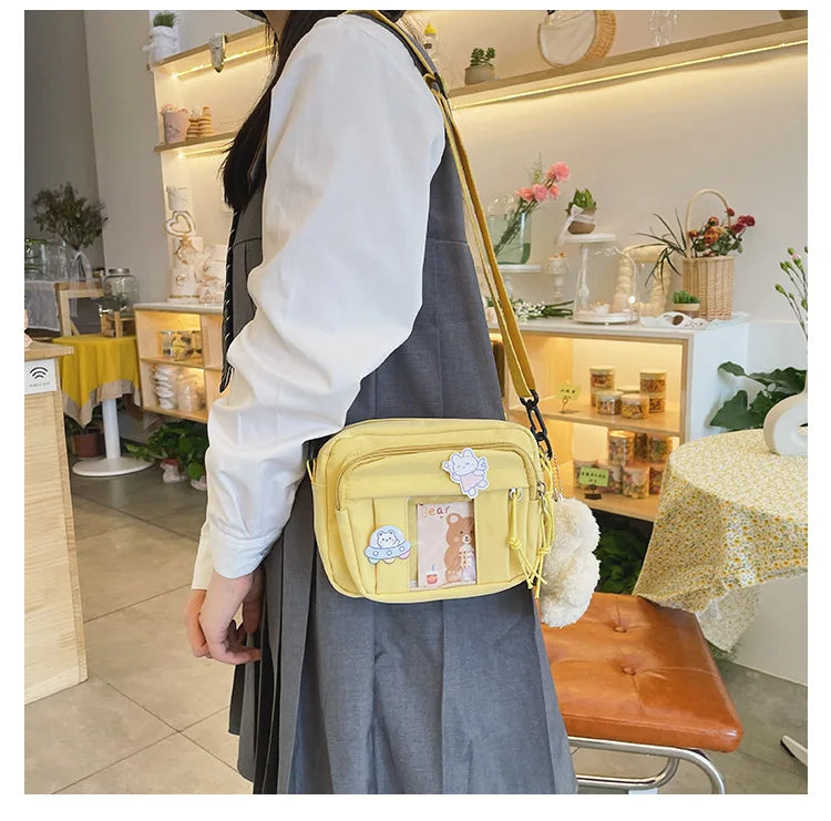New Kawaii Bag Girls 2025 New JK Transparent Bag Small Crossbody Bag For Women Purses and Handbags Shoulder Bag Itabag Bolso