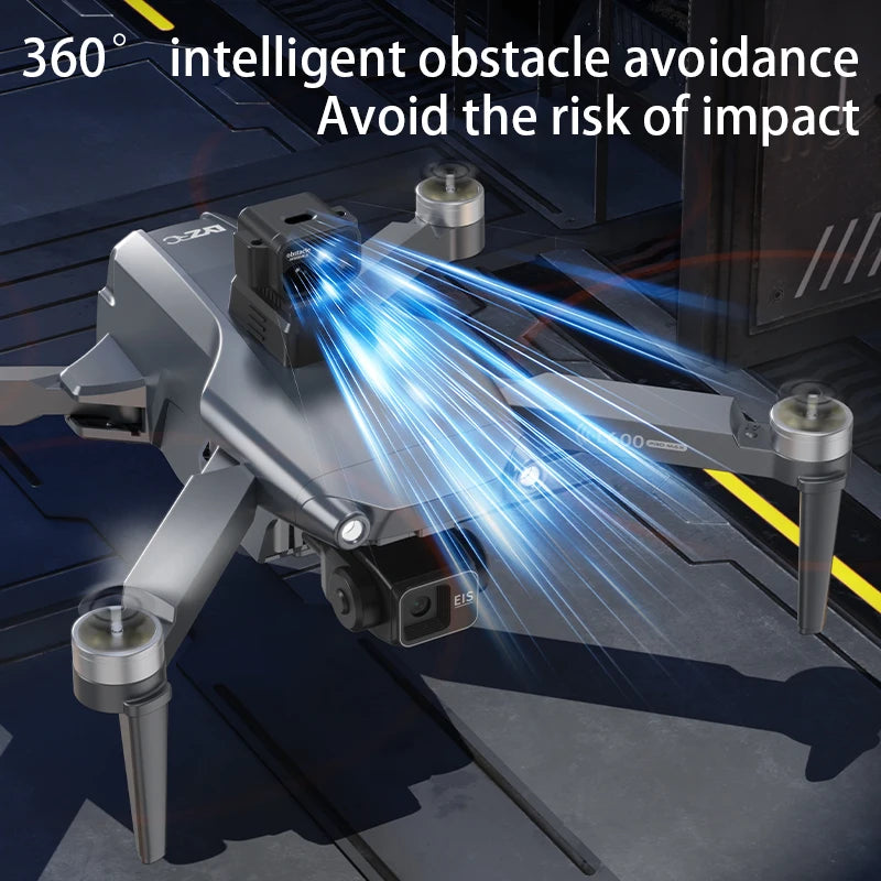 HOT-Professional 8K HD Dual Camera New L600-2 MAX GPS Drone 5KM 3-Axis Gimbal 360 Obstacle Avoidance Brushless Quadcopter Toy