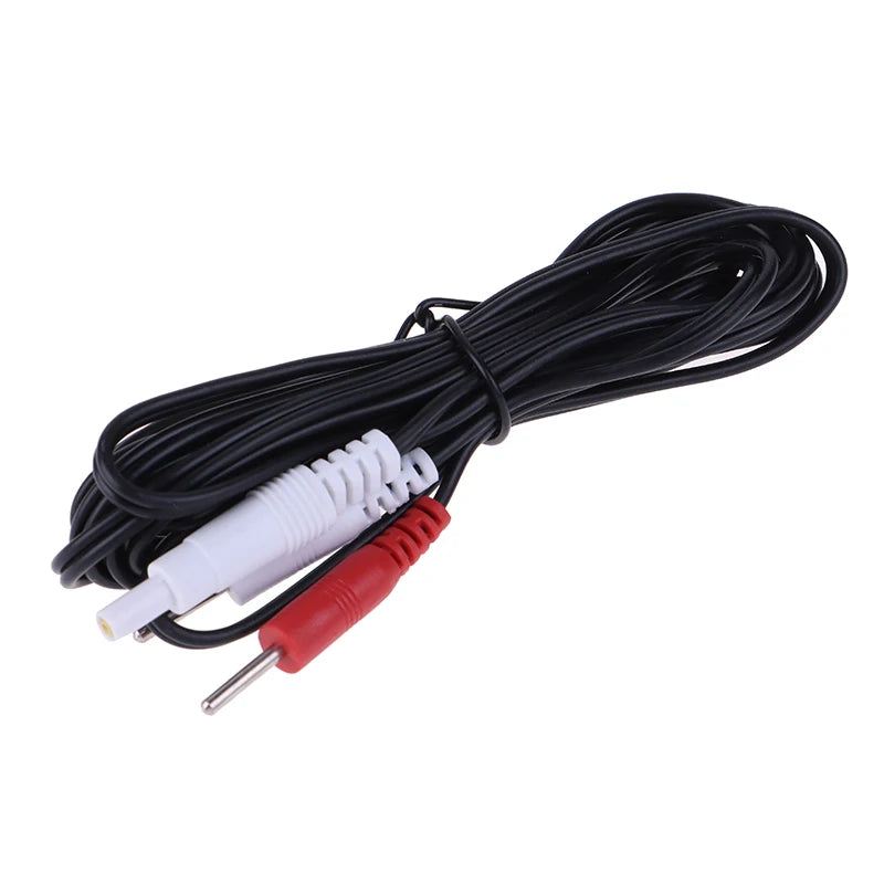 2/4pin Electrode Wire Electrotherapy Electrode Lead Electric Shock Wires Cable For Massager Connection Cable Massage  Relaxation