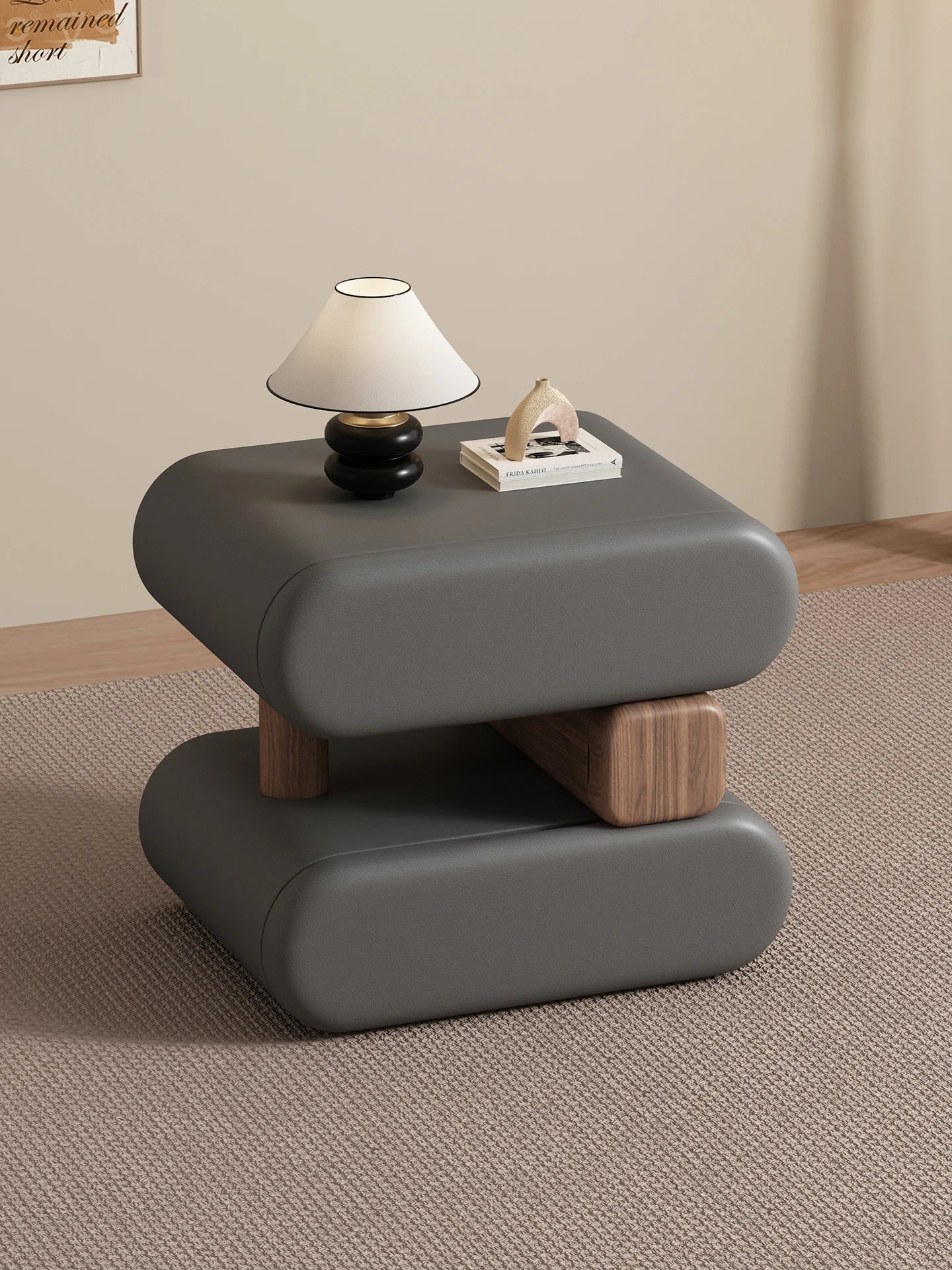 Cream Style Elegant Nightstands Space Saving Glamour Luxury Bedside Tables Trendy Creative Table De Chevet Bedroom Furniture