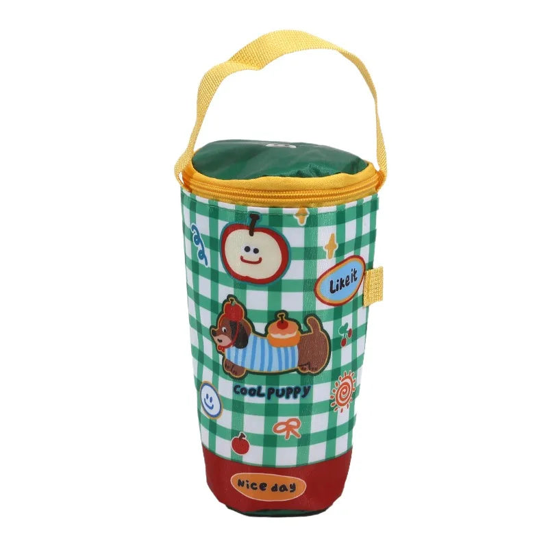 Portable Milk Tea Tote Bag Heat Preservation Bag Carrying Insulated Cup Cover Umbrella Bag Handbag Camping Drinkware Accessories