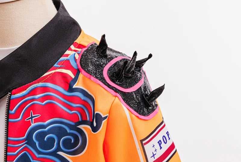 Girl Set 3pcs Demon Hunters Rumi Cosplay Costume Birthday Party Stage Performance Costume Halloween Carnival Kids Dress Up Set