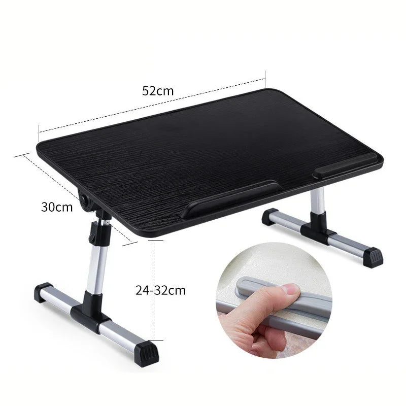 Multi-functional Folding Laptop Stand Holder Study Table Desk Foldable Computer Desk for Bed Sofa Tea Serving Table Stand