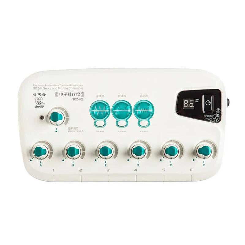 6 channels Electric Hwato SDZ II Low-Frequency Electro Acupuncture Stimulator Acupuncture Needle Treatment for Nerve and Muscle
