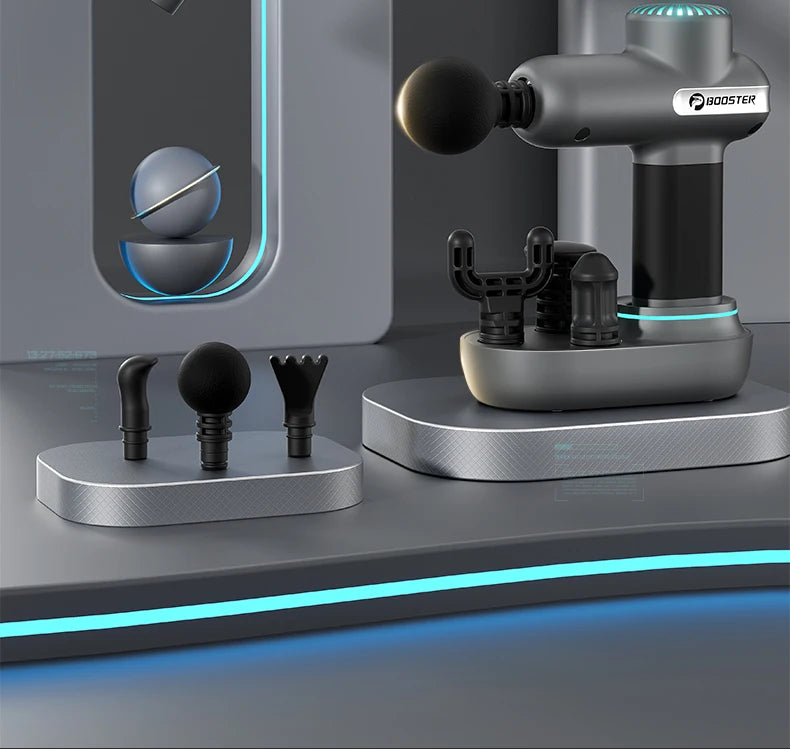 Booster - Mini Electric Neck Massager Gun, Smart Hit Fascia for Body Relaxation, Fitness, Muscle Relaxation