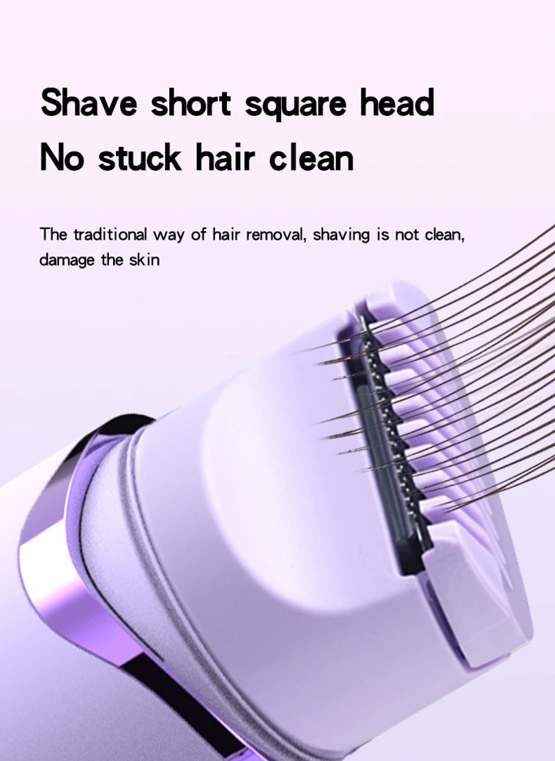 2 IN 1 Lady Electric Shaver Double Head Dual Purpose  Electric Razor & Hair Trimmer For Female Underarm Leg Bikini Hair Remover