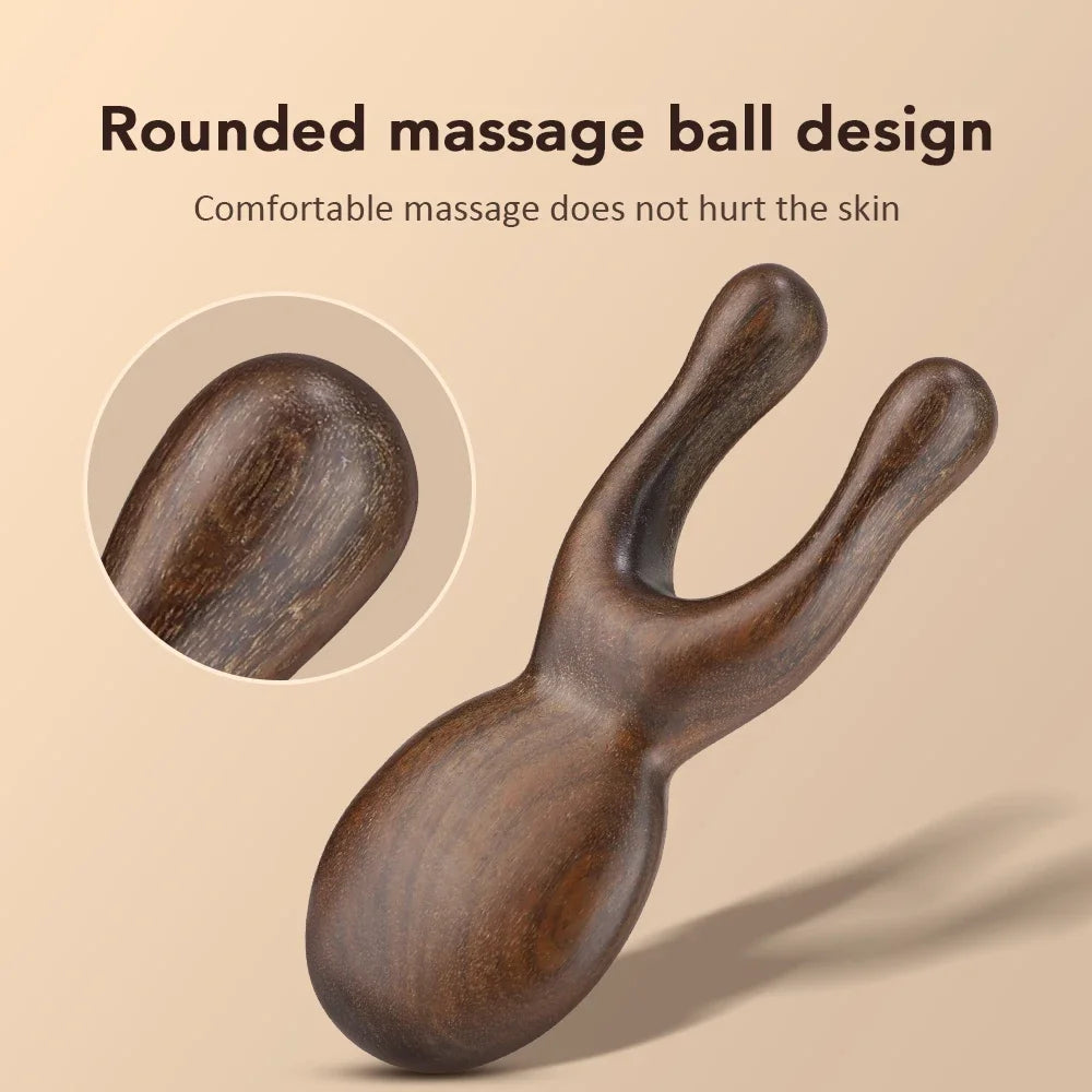 Wooden Gua Sha Facial Tools  Head Massager Sandalwood Wood Massage Tool for Face Nose Eye  Wood Therapy Massage Acupressur Tools