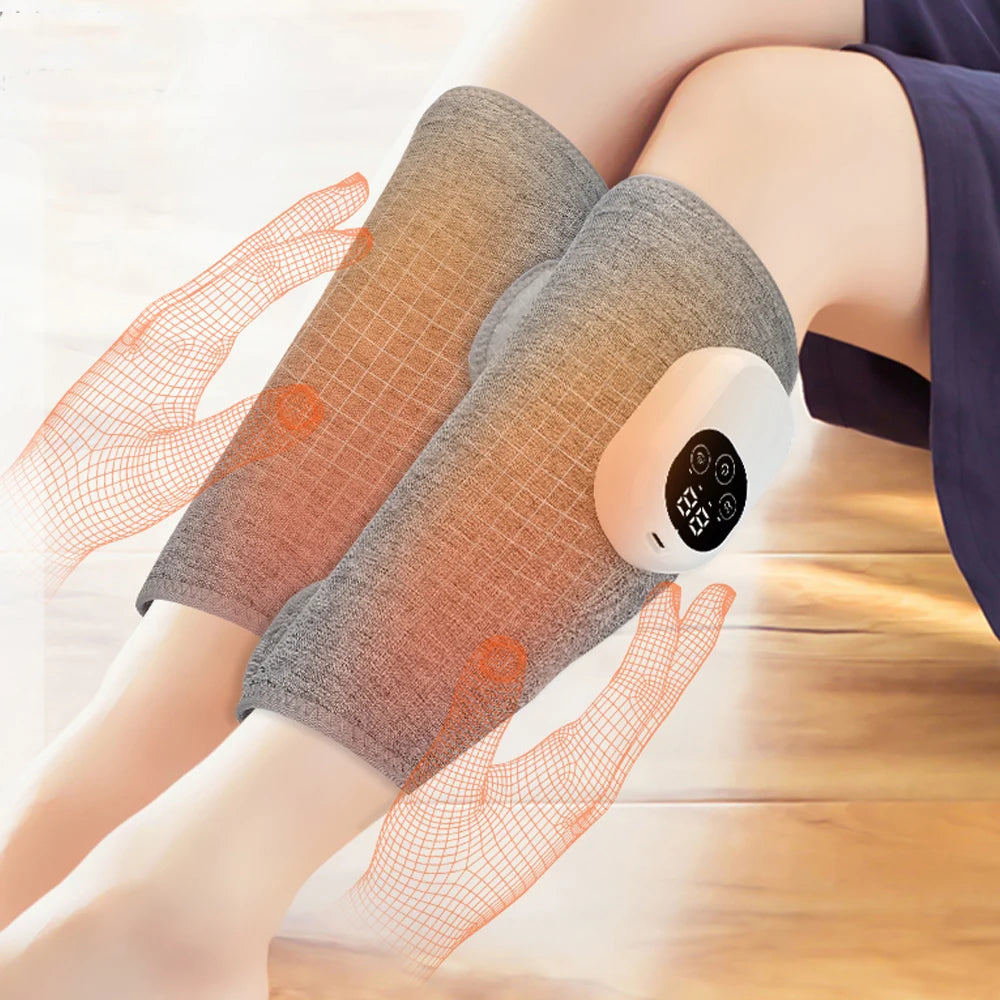 Wireless Air Pressure Calf Massager Machine 4 Modes Kneading Leg Massager Foot Leg Muscle Relaxation Promote Blood Circulation