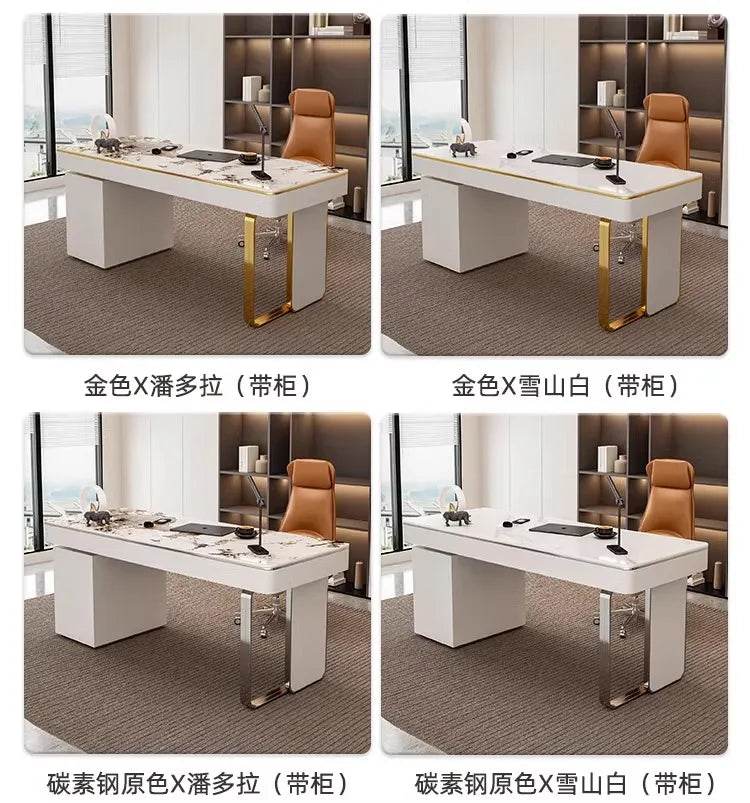 Modern Luxury Rock Slab Room Desks Gaming Desk Computer Desk Office Table Gaming Table Motion Study Computer Desks Furniture