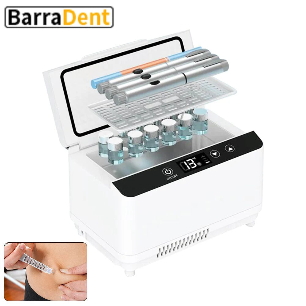 Double Layer Large Capacity Insulin Cooling Box With Carrying Bag Rechargeable LED Touch Insulin Medicine Refrigeration for Car