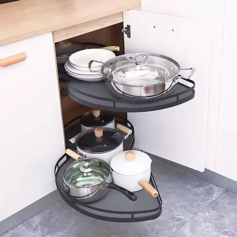 Steel Kitchen Storage Home Spices Organizer Stackable Closet Drawer Furniture Household Hanging Cabinet Accessories