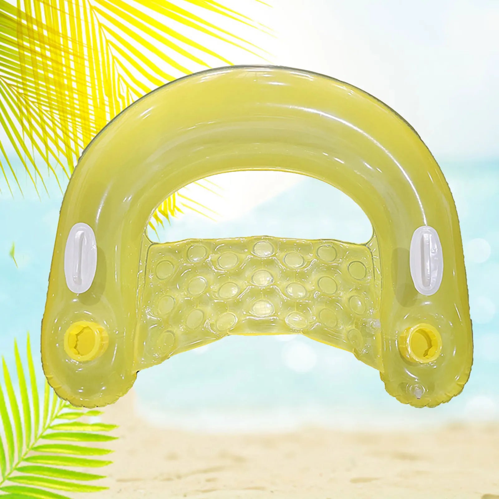 Inflatable Pool Floats for Adult Kids, Float Chairs with Cupholders and Handles Pool Lounges, PVC Water Mattresses Hammock Mat