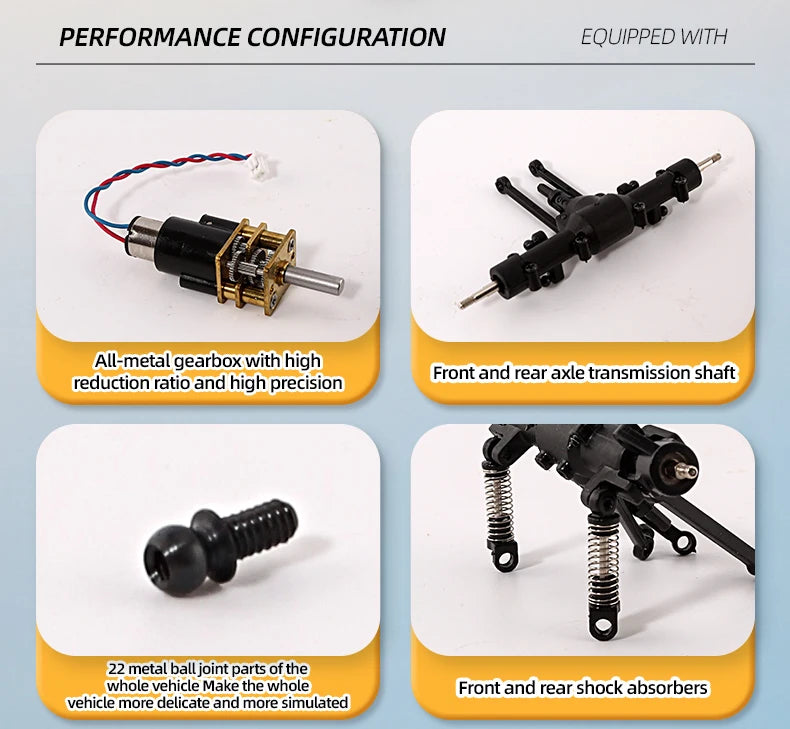1/36 RC Crawler Car 4WD Mini Radio Control Off-road Vehicles Light System RC Car Remote Control RTR Hobby Model Gift