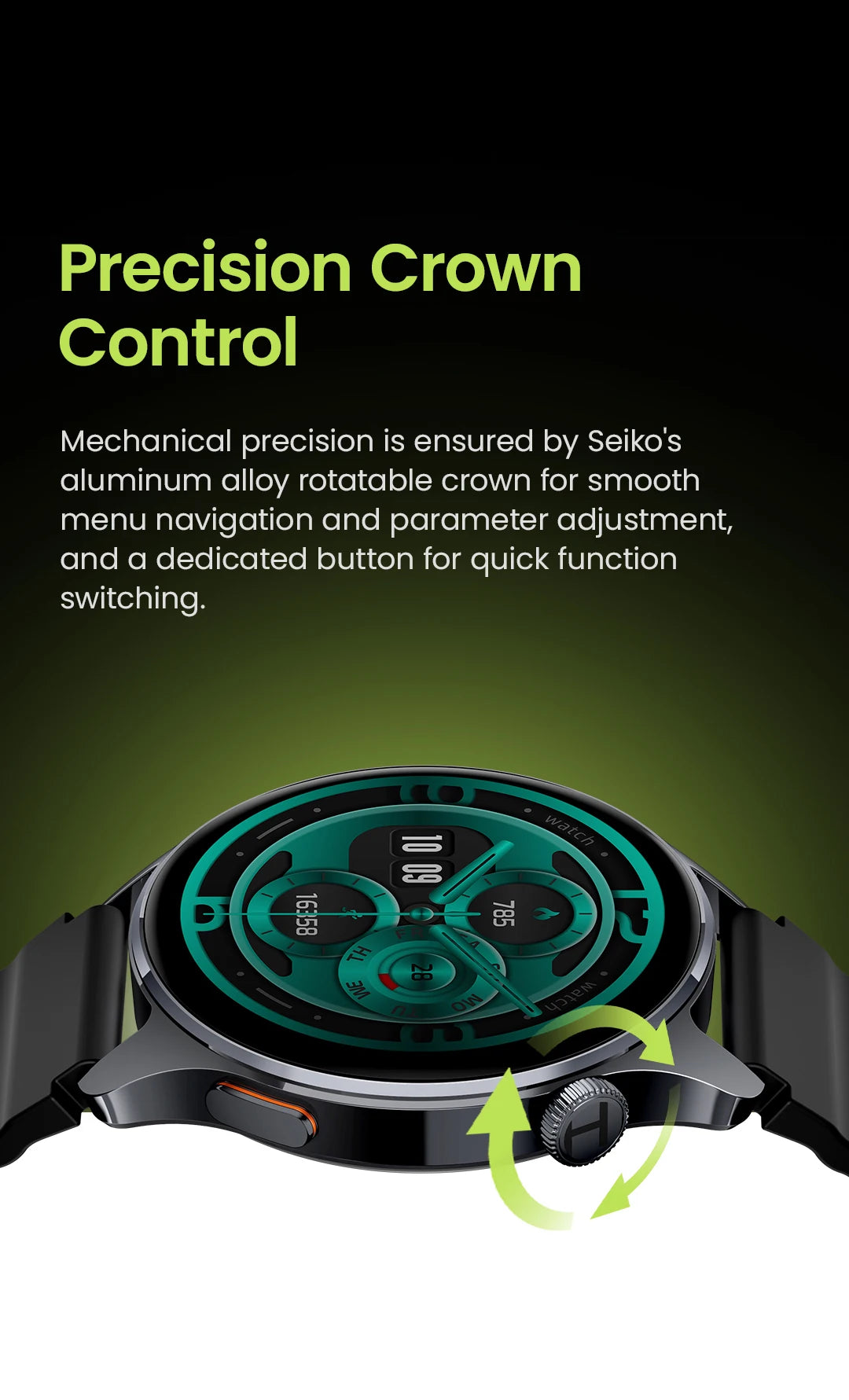 HAYLOU Watch 4S GPS Smartwatch 1.43” HD AMOLED Display 5 Satellite GPS Positioning 120+ Workout Modes Sport Fitness Smart Watch