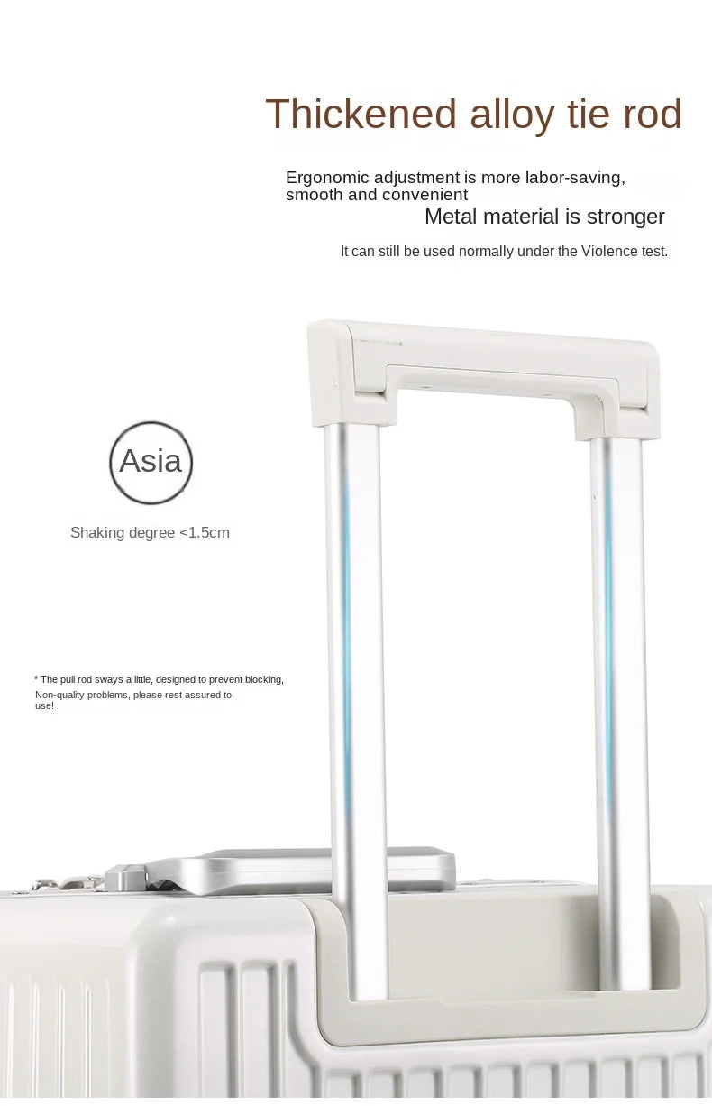 26/28/32 Inch Large Capacity Travel Suitcase Rolling Luggage Aluminum frame Suitcase Trolley Case with Cup Holder Travel Case