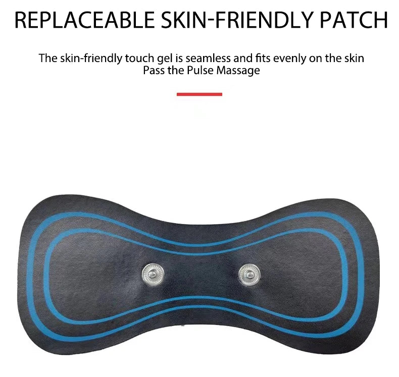 Mini Neck Massager Electric Muscle Stimulator Cervical Massage Patch Pain Relief Relaxation Tool Muscle Stimulator Patches