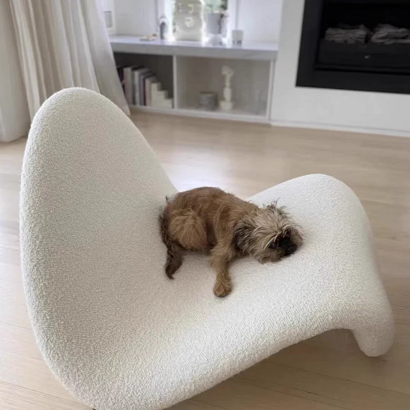 Lazy Sofa Bedroom Balcony Lying Small Single Creative Special-shaped Tongue Chair Dropshipping MOOJOU