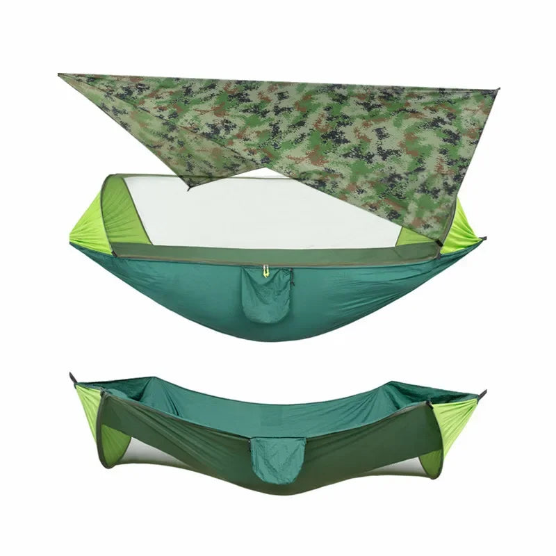 Camping Hammock with Mosquito Net and Rain Fly Tarp,hammock chair swing chair outdoor for Backpacking, Survival,Travel