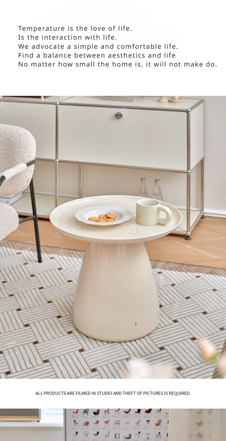 Designer Modern Coffee Table Living Room Nordic Round Glass Coffee Table Side Table