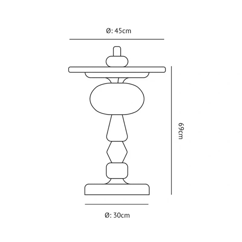 IHOME Nordic Creative Side Table Modern Minimalist Sofa Movable Corner Designer Net Red Sugar Gourd Small Coffee Furniture New