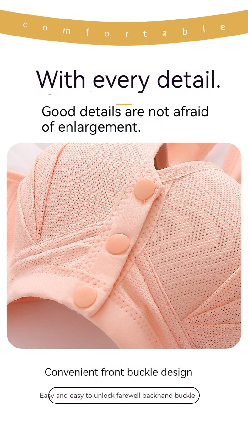 Maternity Bra Wire Free Front Closure Breastfeeding Nursing Bra Pregnant Women Sleeping Bras Gorge Allaitement