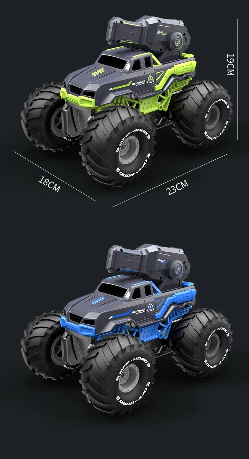 2.4G RC Car Self-absorbing High-pressure Water Gun Remote Control Amphibious Off-road Vehicle Climbing Stunt Car Water Toys Gift