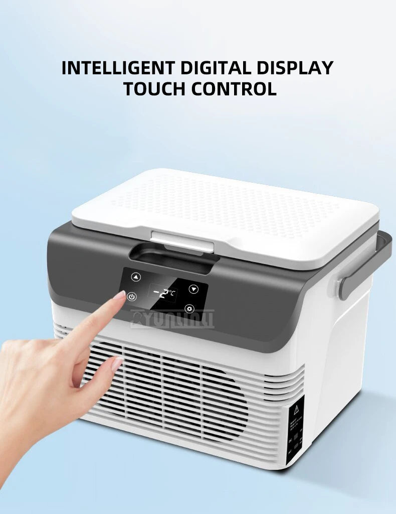 15L Small Car Refrigerator 24V12V Digital Display Portable Fridge Freezer for Vehicle 15L-B
