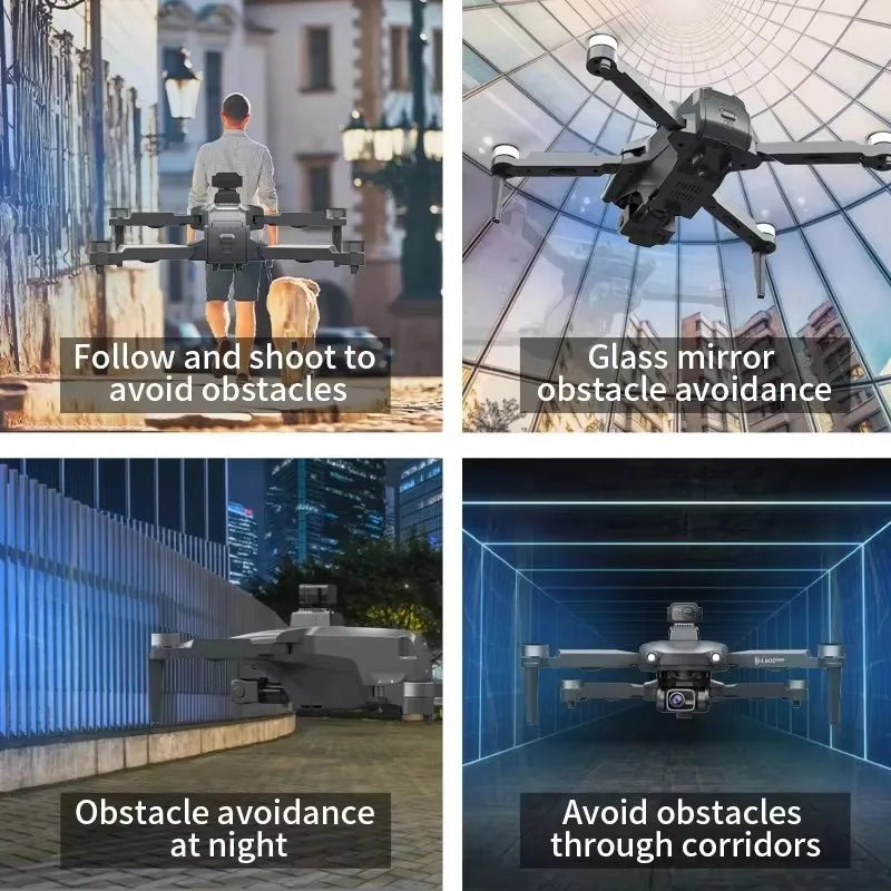 L600 PRO GPS Drone Professional 4K HD Dual Camera 360° Obstacle Avoidance Brushless Motor 5G WIFI FPV RC Quadcopter Toys Dron