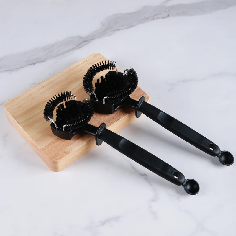 Coffee Machine Brush Cleaner Removable Coffee Maker Espresso Group Head Cleaning Round Brushes Cleaning Tool