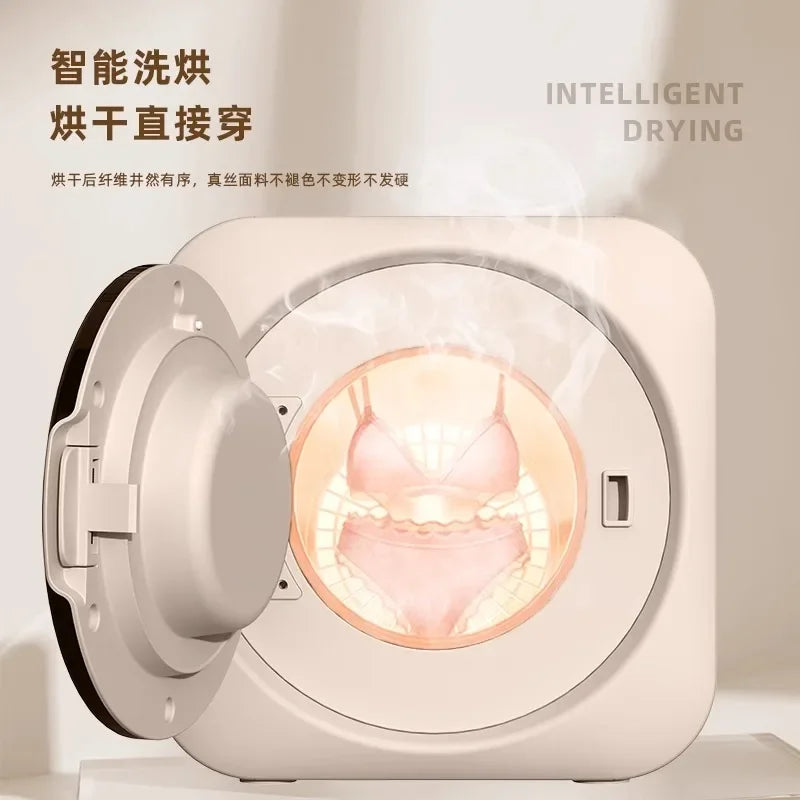 220V Portable Ultrasonic Mini Washing Machine Wall Mounted for Underwear Socks with Wash Dry Sterilize CBW