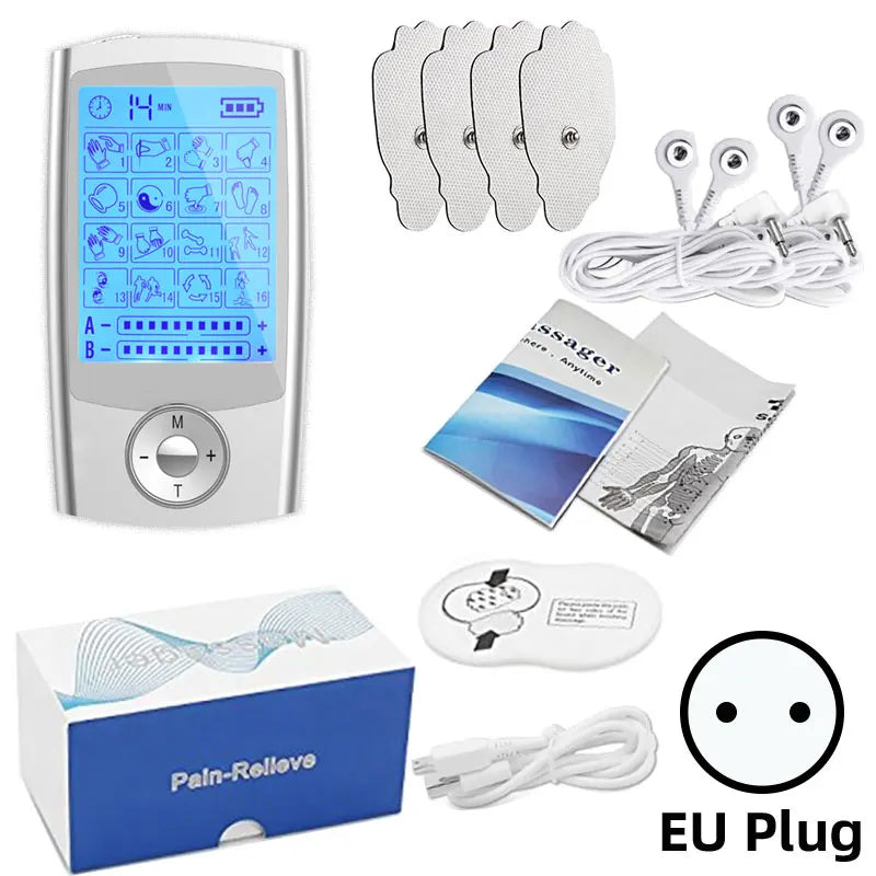 New Tens Unit Relax Muscle Stimulator Body Massage Digital Therapy 24 Modes EMS Acupuncture Slimming Machine Electrostimulator