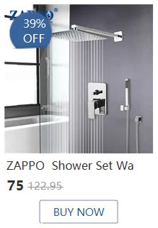 ZAPPO Shower Panel Tower System with LED Rainfall Waterfall Head LED Full Body Jets System Handheld Shower Column w/Tub Spout