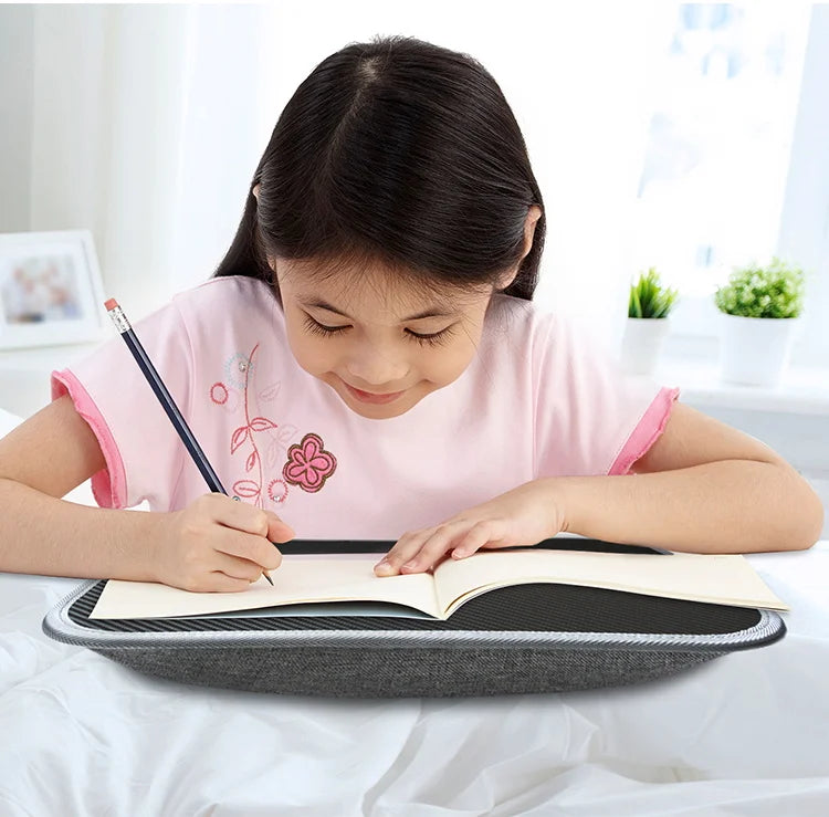 MUMUCC Multifunctional Laptop Desk With Cushion and Filled with Foam Particles, Small Pillow Table, Hard Mouse Pad Large