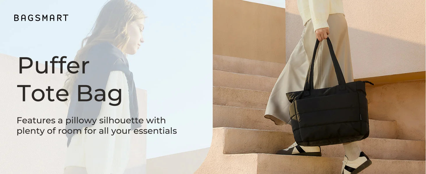 BAGSMART Women's Bag Large Capacity Solid Color Tote Bag Versatile Handbag for Commuter Work Student Class Shopping bag