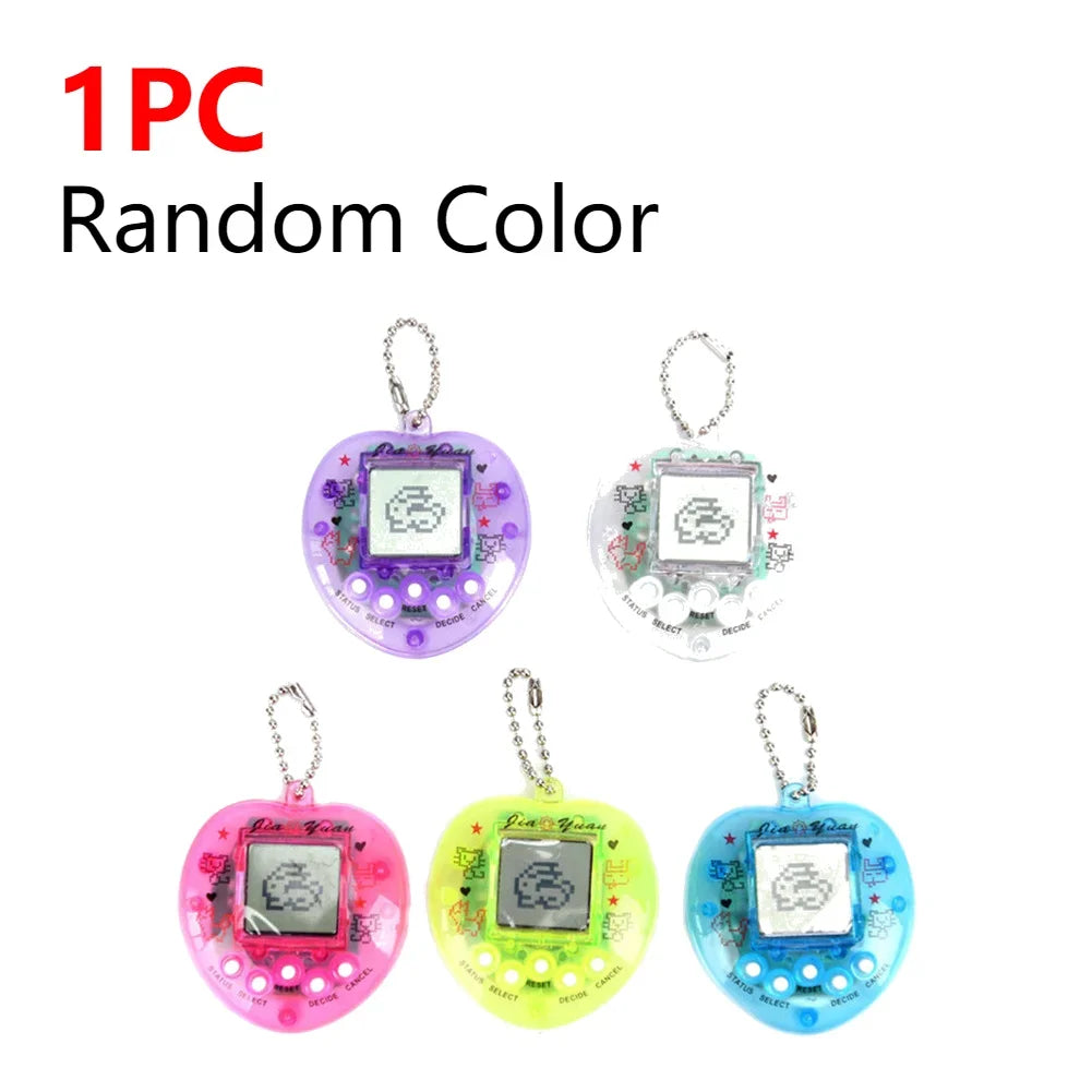 1Pcs 90S Nostalgic Tamagotchi Electronic Pets Console Kid’s Toy Portable Keyring Funny Virtual Cyber Toy Christmas New Year Gift