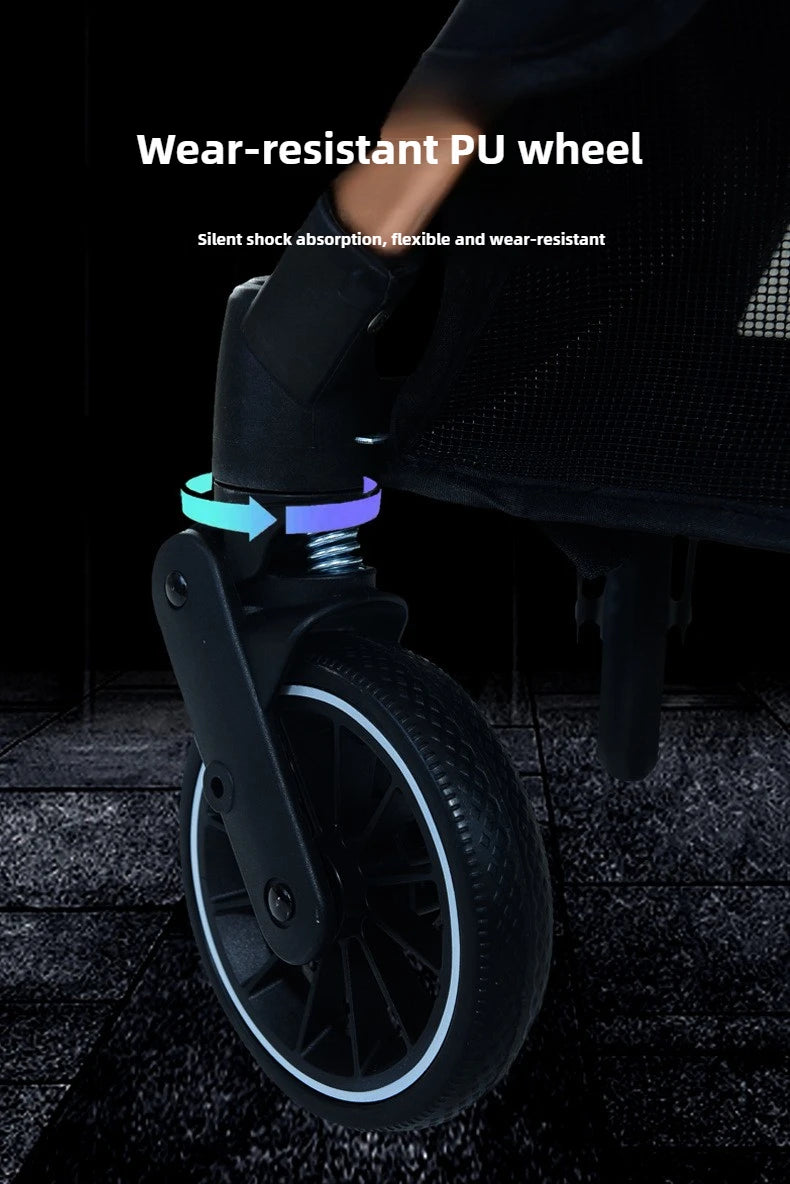 2025 New Pet Stroller Portable Pet Carrier Lightweight Foldable Dog and Cat Stroller Outdoor Travel Pet Stroller