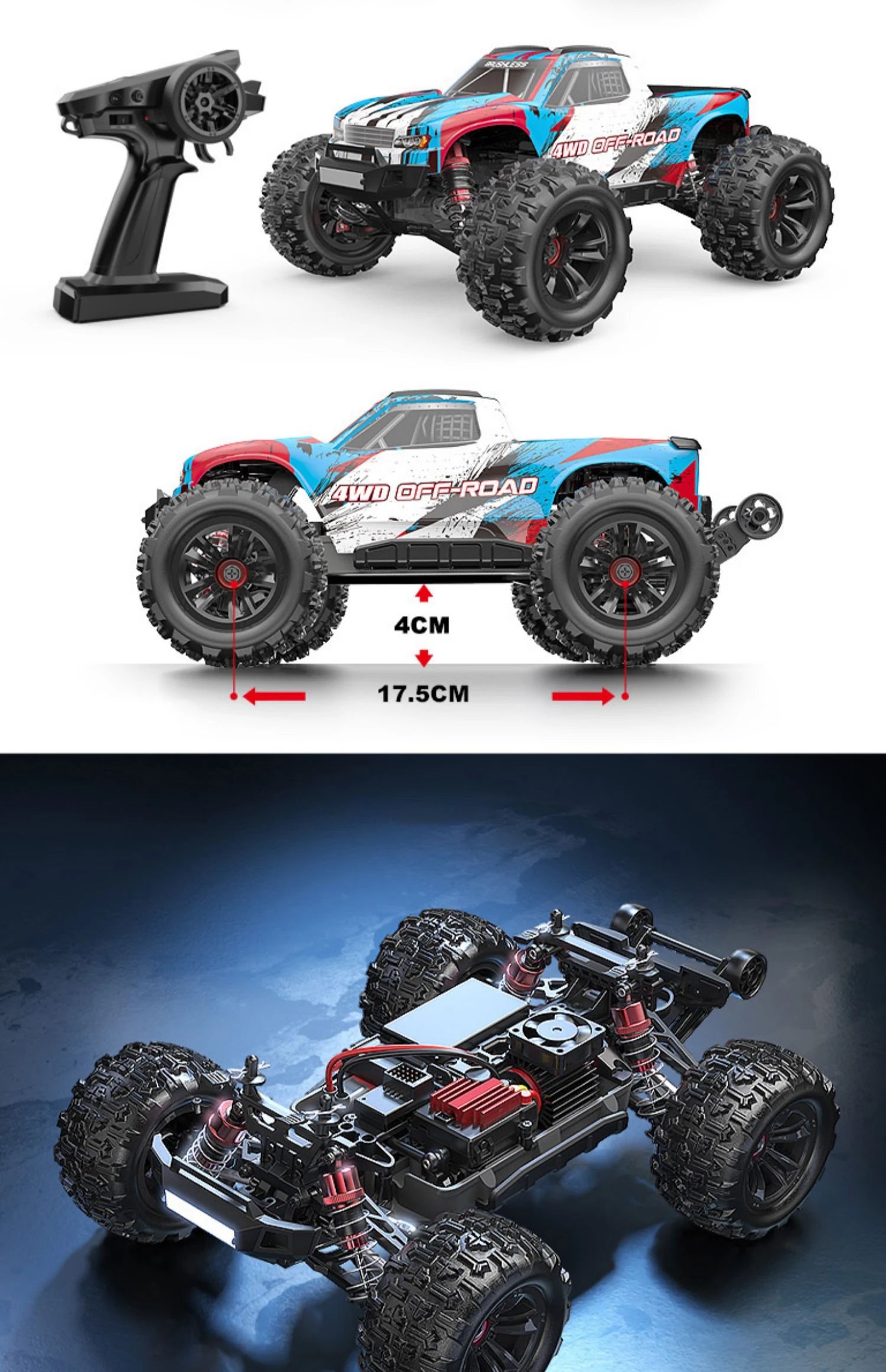 MJX Hyper Go 16207 16208 16210 16210 Remote Control 2.4G 1/16 Brushless RC Hobby Car Vehicle 68KMH 3S High-Speed Off-Road Truck