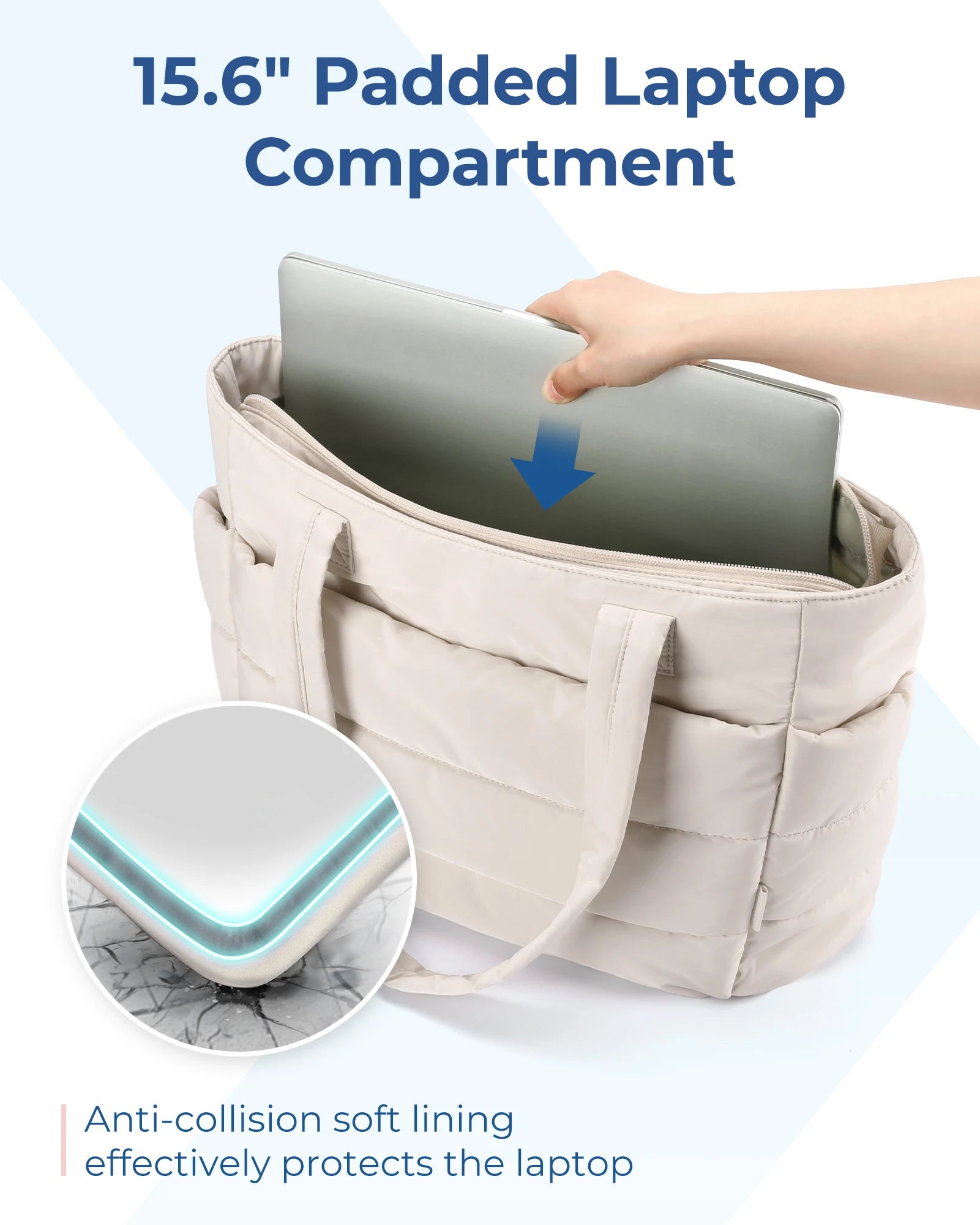 BAGSMART Women's Bag Large Capacity Solid Color Tote Bag Versatile Handbag for Commuter Work Student Class Shopping bag