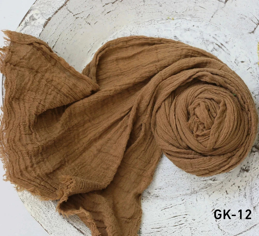 Professional Stretchable Wrapping Newborn Photography Props Soft Cotton Gauze Wraps Blanket Studio Baby Styling Props Accessory