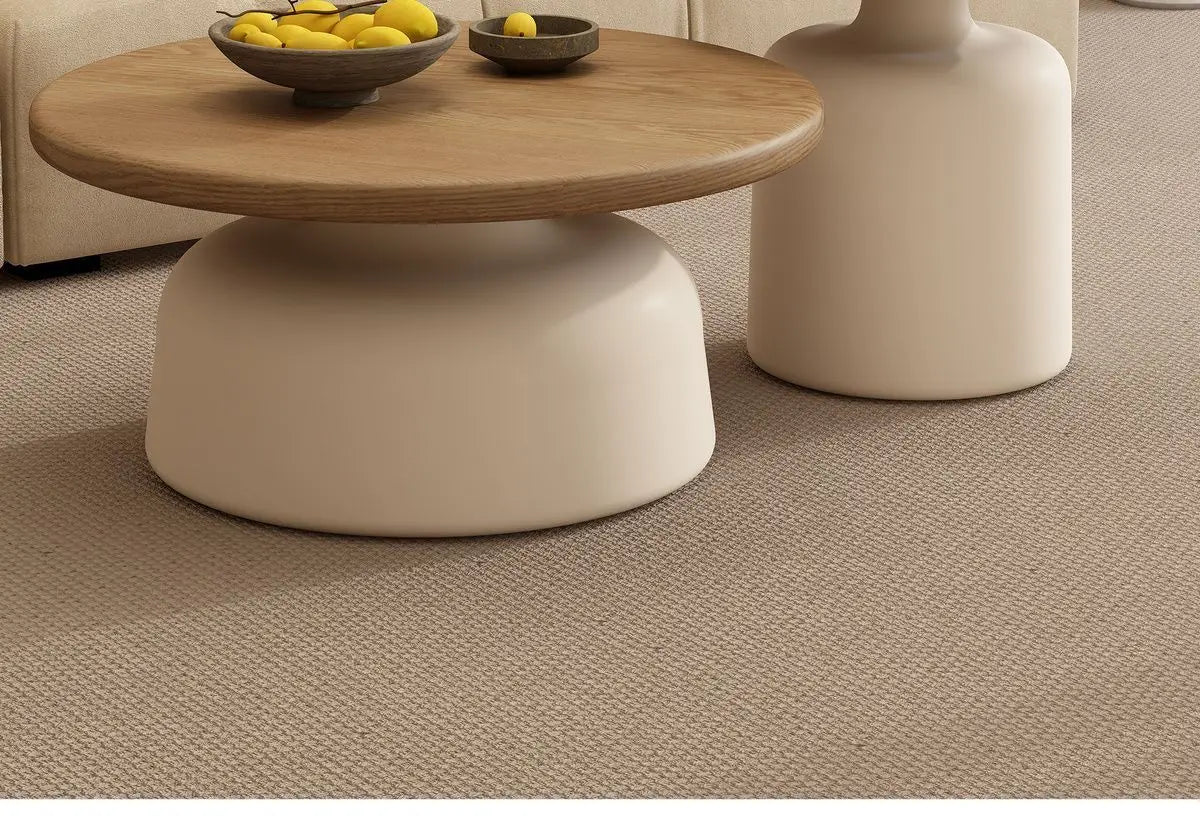 Cream style Martini coffee table, living room, small household, simple iron round shape