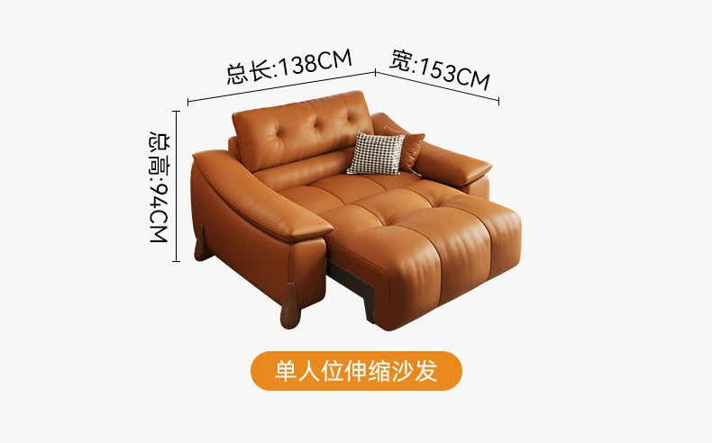 Classic Orange Living Room Sofas Puff Minimalist Nordic Bubble Living Room Sofas Memory Foam Fauteuils De Salon Furniture Home