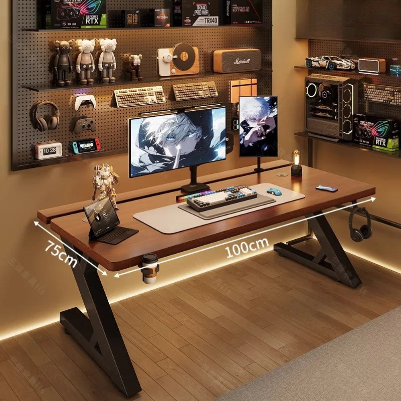 Hidden Aesthetic Office Desk Unique Living Room Musical Studio Office Desk Reception Vanity Mesa Ordenador Home Furniture