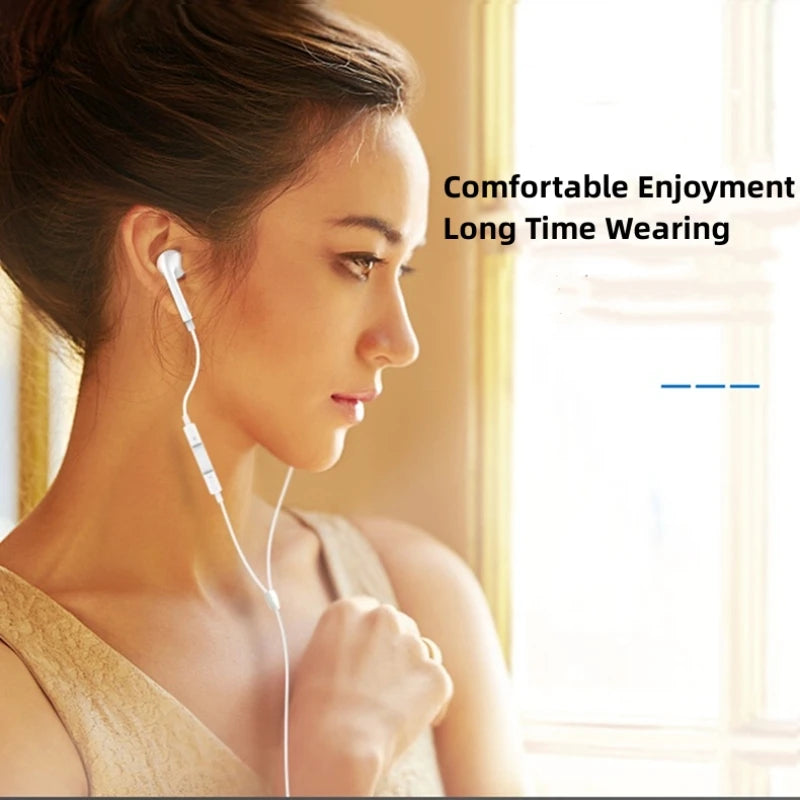 Original Headphones For Xiaomi 15 14 13 12 11 10 Pro Redmi Note K50 Samsung Huawei TypeC Wired Earphone 3.5mm AUX In-Ear Earbuds