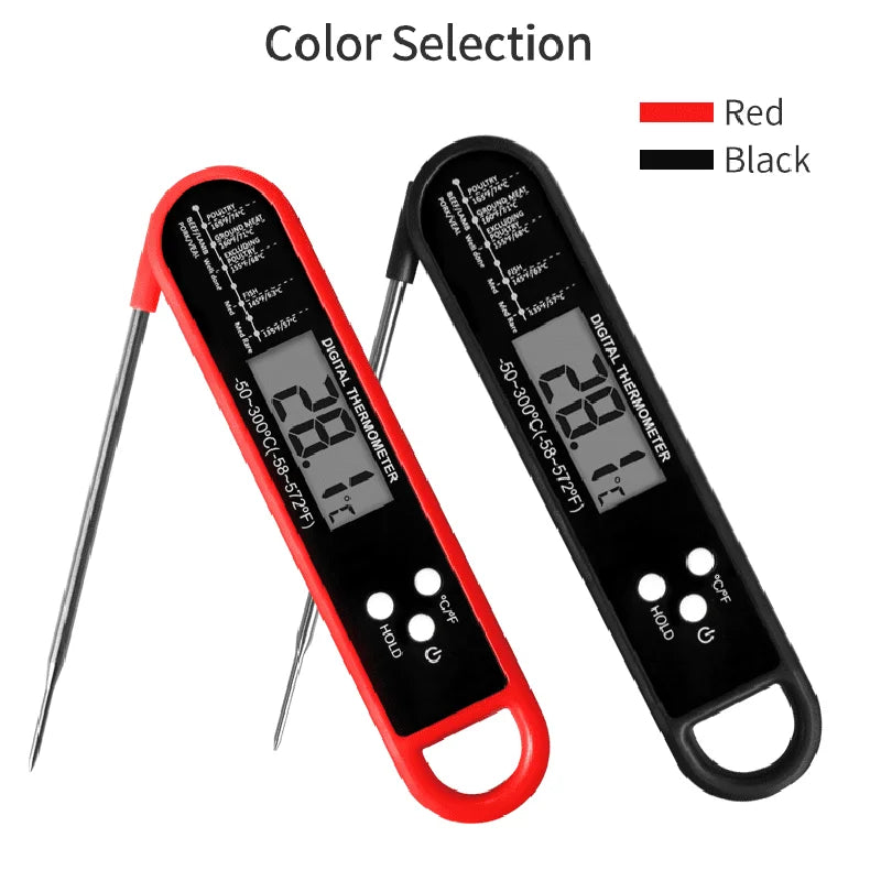 Digital Meat Thermometer for Cooking, Kitchen Food Thermometer for BBQ Grill Smoker Oil Fry Candy Instant Read Thermometer