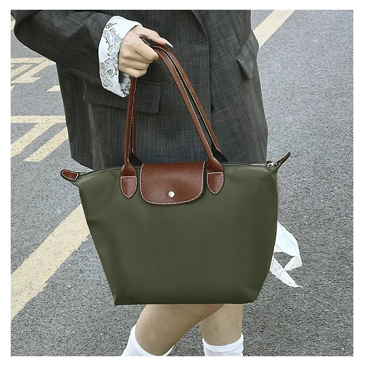 Women's shoulder bag new large-capacity tote bag armpit bag female Longxiang bag fashionable handbag