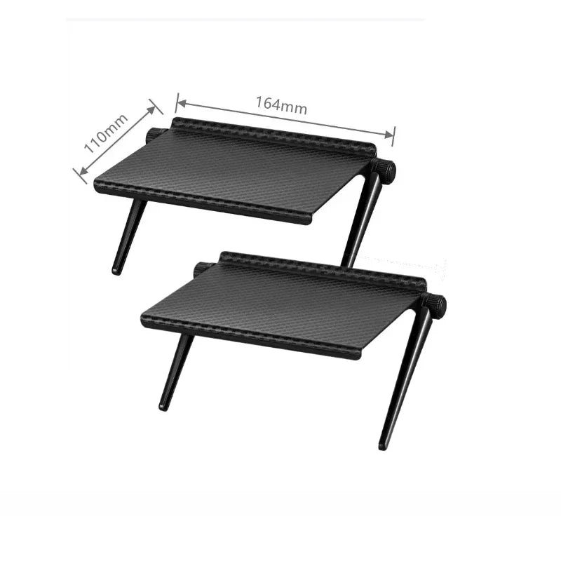 Adjustable TV/Monitor Top Shelf Organizer - Universal Space-Saving Rack for Router, Media Box,Accessories & Cable Management