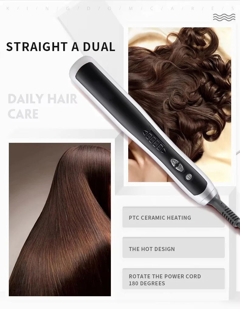 Professional Electric Hair Styling Straightening Smoothing Modeling Brush Rotating Hairbrush Hot Comb Electrical Curling Iron