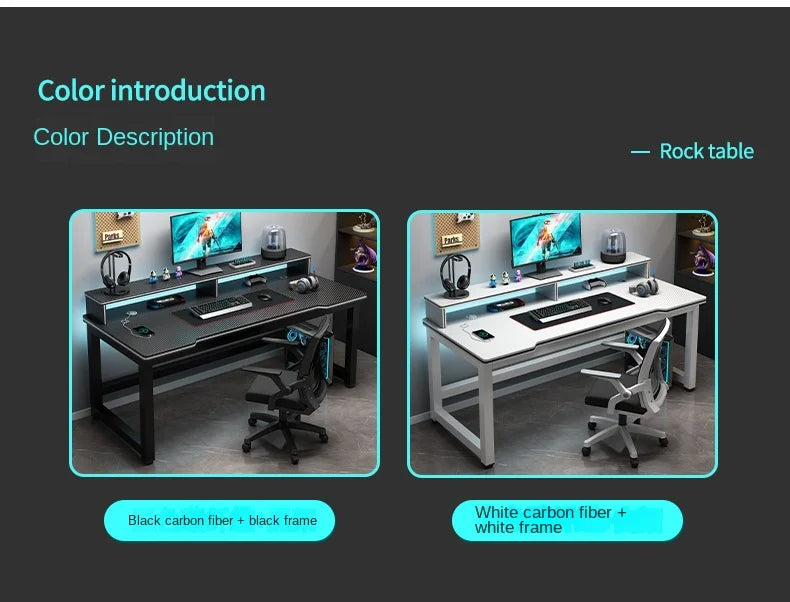 Shelf Living Room Office Desk Storage Standing Floor Metal Arbenic Computer Desks European Black Mesa De Escritorio Furniture