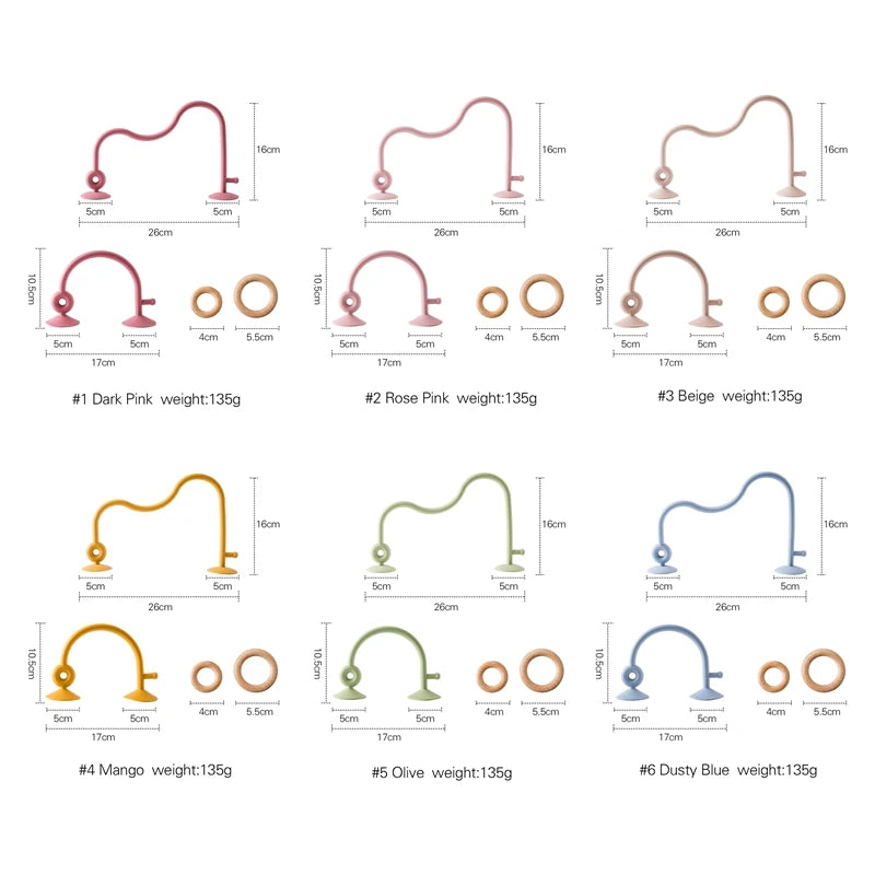 1Pcs Baby Silicone Teether Ring BPA Free Rattles Bracelet Food Grade Newborn Baby Accessories Cartoon Silicone Teething Toys